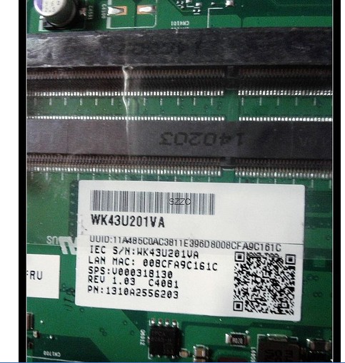 Toshiba Satellite L50-A L50T laptop HM86 N14P GV2 2GB Non-integr